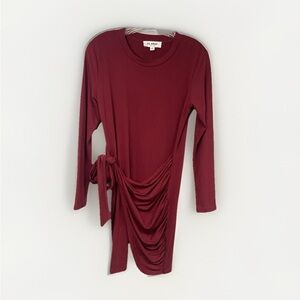 HL Affair Burgundy Dress with Tie